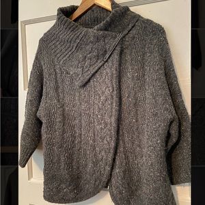 Gray sweater cardigan